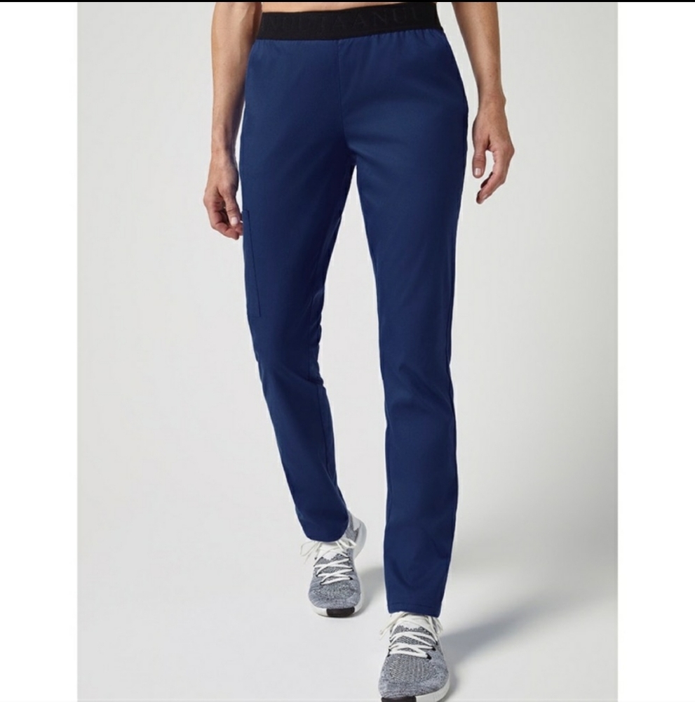 Jaanuu Navy Blue Slim Scrub Pants XXSP
